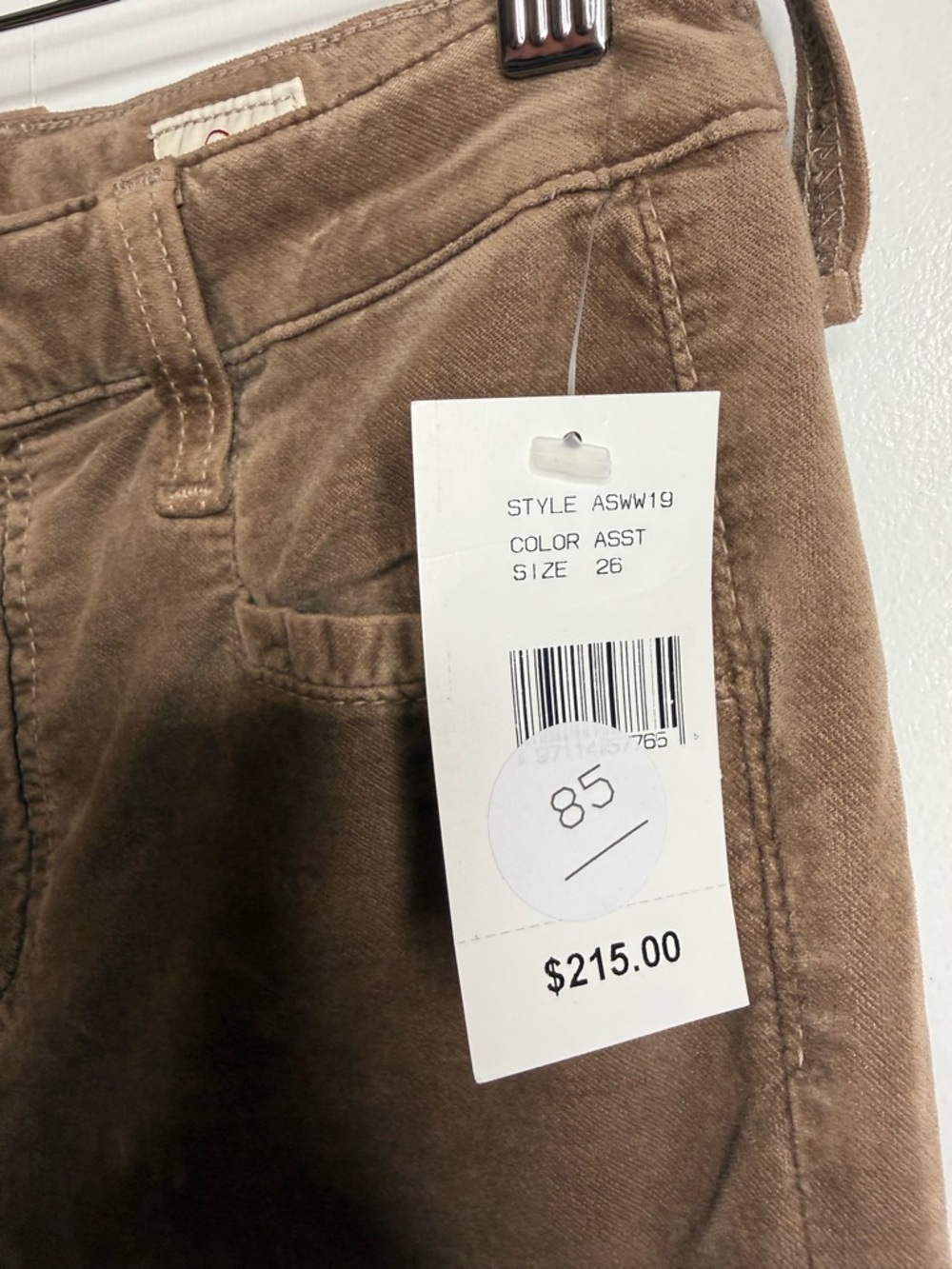 Adriano Goldschmeid AG Brown Corduroy Flared Pants Tailored Quinne 26 NWT $216 - Picture 5 of 12